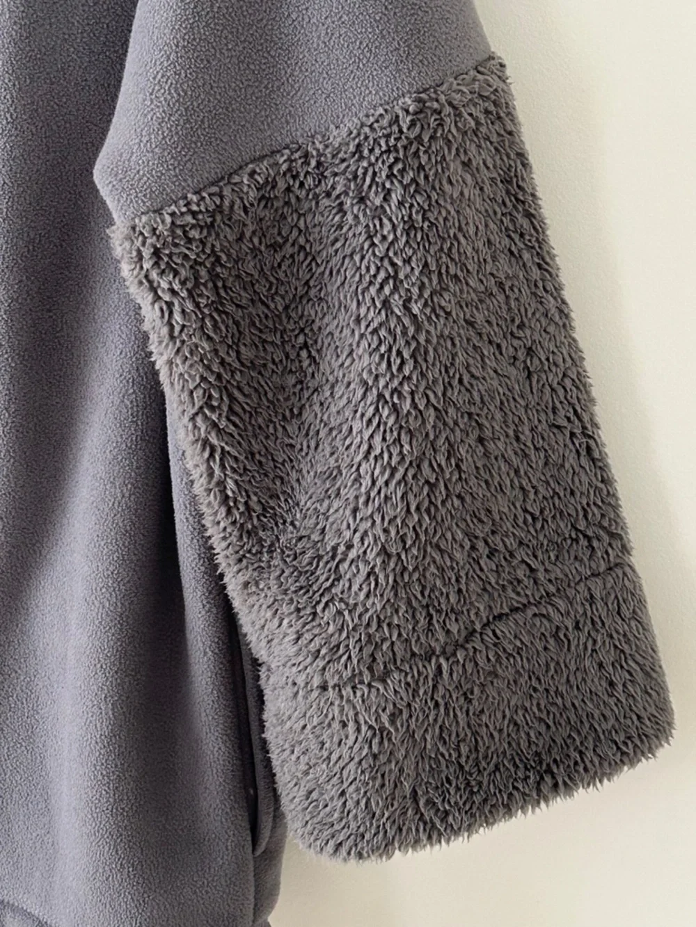 INC International Concepts Intimates Gray Sherpa Fleece Lounge Jacket